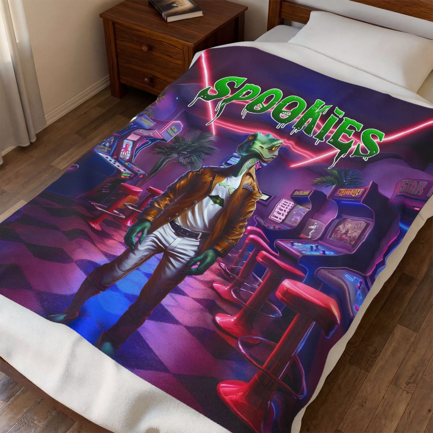 Spookies "Don't Go to the Mall" Velveteen Plush Blanket (50"x60")