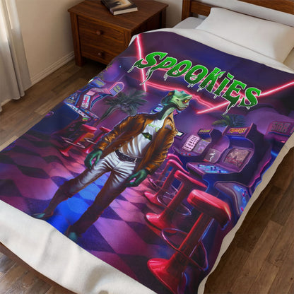Spookies "Don't Go to the Mall" Velveteen Plush Blanket (50"x60")