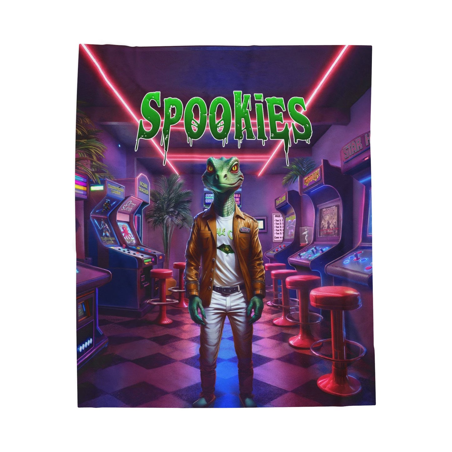 Spookies "Don't Go to the Mall" Velveteen Plush Blanket (50"x60")